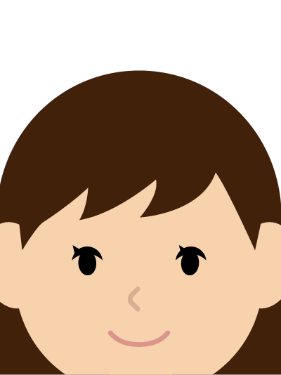 顔が大きすぎて、頭や顎の一部が切れている